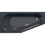 POLYSAN TIGRA L asymetrická vana 170x80x46cm, šedá