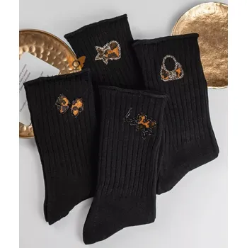 Dámské punčochy Dámské ponožky Glam Girl - 35-40 / černá / 2