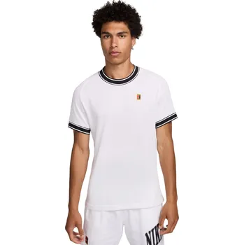 Pánské tričko Pánské tričko Nike Court Heritage Tennis Top Bílý (S)