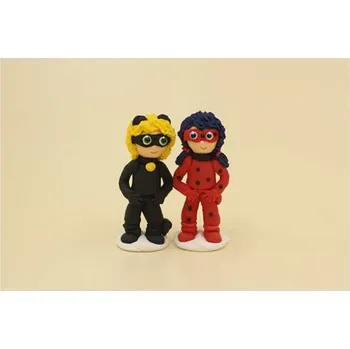 Jedlá dekorace na dort Cukrová figurka Lady Bag a černý kocour - K Decor