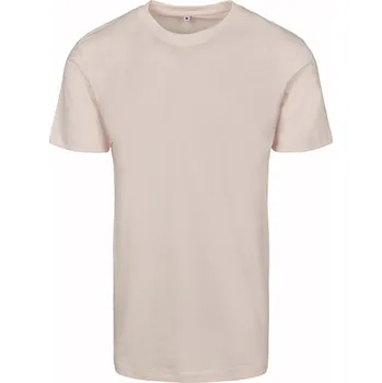 Build Your Brand Pánské tričko s kulatým výstřihem BY004 Pink Marshmallow 3XL