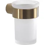 GEDY PIRENEI sklenka, mléčné sklo, zlato mat