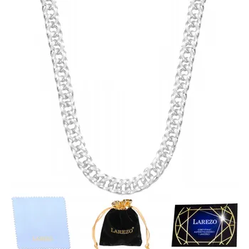 Řetízek STŘÍBRNÝ ŘETÍZEK ROMBO DVOJITÝ PANCR PÁNSKÝ 55cm PLNÝ 2,2mm STŘÍBRO 925