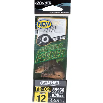 Rybářský háček Háčky zemní, s návazcem, s otřepem Owner FD-02 6 ks