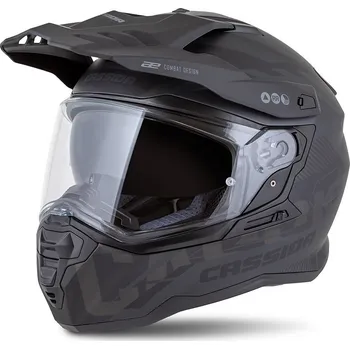 Helma na motorku Enduro helma Cassida Road Runner TechniX matná černo-černo-šedá L