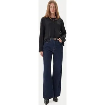 Dámská halenka Tommy Hilfiger Halenka WW0WW47339 Černá Relaxed Fit 42