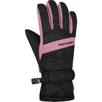 Rukavice Dětské rukavice Hannah CLIO JR 9/10 Černá, Růžová