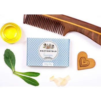 Mýdlo Ručně vyráběné přírodní šamonové mýdlo – péče o normálné vlasy i proti lupům.