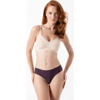 Dámské spodní prádlo Kalhotky Simple Brasil tmavě fialová - Julimex Velikost: L