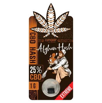 CBD CBD Hash Afghan s vysokým obsahem plnospektrálního CBD 25 %.