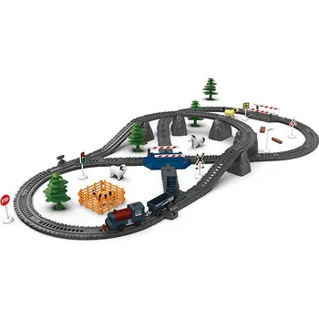 Vláček a vláčkodráha WIKY Vlak trať s efekty, 112 × 61 × 7,5 cm