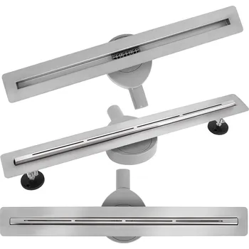 Odvodňovací žlab Odtokový žlab Rea FILO 70 cm, broušený nikl