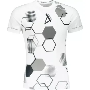 Pánské funkční kompresní tričko s krátkým rukávem premium ALTISPORT VOJ/ALM037TR04 BÍLÁ XL