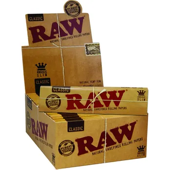 Papírky RAW Classic Kingsize Slim jsou určeny pro kuřáky, kteří preferují delší hoření.