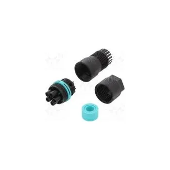 Elektrická zásuvka Konektor napájecí AC šroubová svorka zásuvka TH387 7÷13,5mm