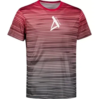 Pánské funkční triko premium ALTISPORT VOJ/ALM031TR01 ČERNÁ/VÍNOVÁ M