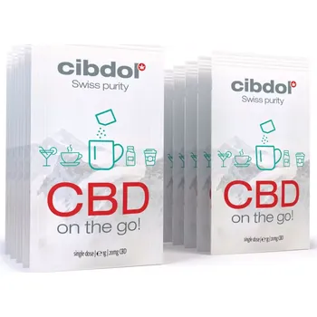 CBD Užijte si CBD kdekoliv a kdykoliv jej budete potřebovat s novým produktem CBD Na cesty! Ve vodě rozpustný prášek se snadno rozpouští. Každé balení obsahuje 10 sáčků po 20 mg CBD.