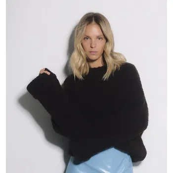 Dámský svetr Reserved - Svetr s příměsí vlny - tmavě hnědá - 149GS-89X - 149GS-89X-S