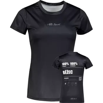 Dámské tričko Dámské funkční triko premium ALTISPORT BĚŽEC VOJ/ALW091TR01 ČERNÁ XXXL