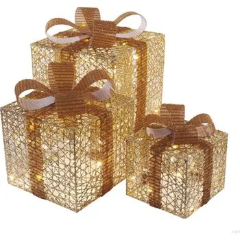 Vánoce EMOS LED dárky, 3 velikosti, vnitřní, teplá bílá