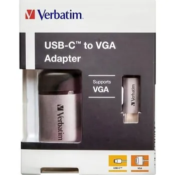 Datový kabel Verbatim Adaptér USB-C na VGA, délka kabelu 10 cm