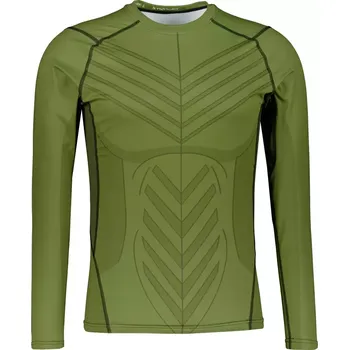 Pánské tričko Pánské funkční kompresní tričko s dlouhým rukávem premium ALTISPORT VOJ/ALM095TR03 ZELENÁ L