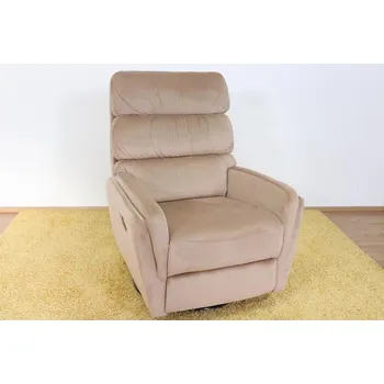 Křeslo Otočné a houpací křeslo s funkcí relax pro seniory béžové