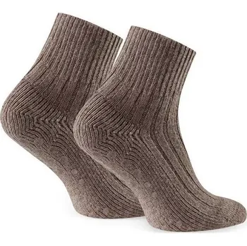 Pánské ponožky Vlněné protiskluzové ponožky 189 - 44-46 / hnědá