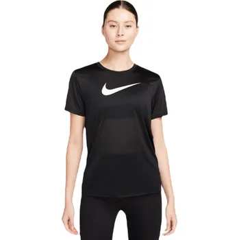 Dámské tričko Dámské tričko Nike Dri-Fit Graphic - black Černý (L)