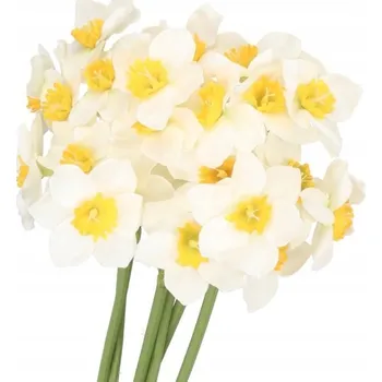 umělá květina UMĚLÁ KYTICE NARCISŮ KVĚTINY JAKO ŽIVÉ 41 CM 6 VĚTVÍ DEKORACE