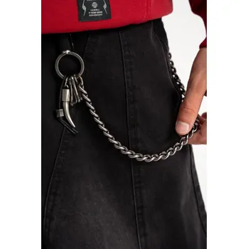 Řetízek Reporter Young Chlapecký stříbrný řetěz na kalhoty s přívěsky ve tvaru zubu stříbrná R2 253-0996B-41-199-1