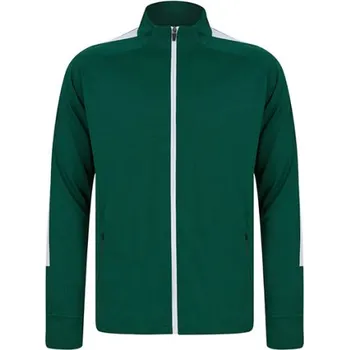 Finden+Hales Pánská tepláková souprava LV871 Bottle Green-White M