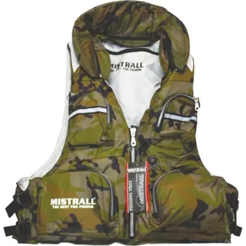 Plovací vesta Mistrall Plovoucí Rybářská Vesta X1 Maskáč - XXL