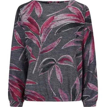 Dámská halenka Dámská halenka HAJO 10622 709 D Shirt Blätterdruck Velikost: 42