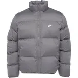 Pánská zimní bunda Nike CLUB XL Tmavě šedá, Bílá