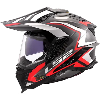 Helma na motorku Ls2 mx701 explorer c frontier ii red-06 s