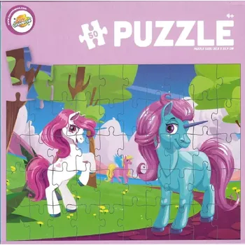 Puzzle Toy Universe Jednorožci 50 dílků