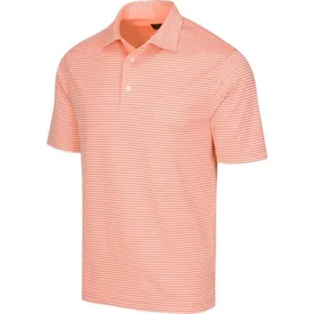 Pánské golfové polo triko GREGNORMAN PROTEK ML75 STRIPE POLO S Lososová