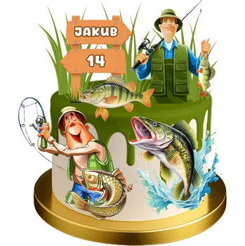 Obraz Sada oplatků na dort 5-15 cm rybářský prut