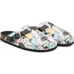 SAMLUX® Dámské korkové pantofle s plnou špičkou 9006 Barva: Black, Velikost: 37