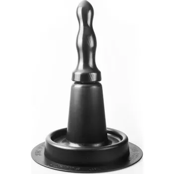 Připínací penis HUNG System Easysquat + Winky, sedátko pro hračky HUNG System s dildem 26,5 x 4,5–6,8 cm