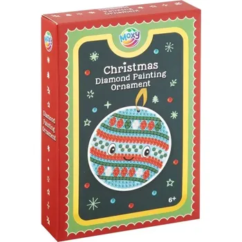 Diamantové malování MOXY diamantové malování – vánoční ozdoba baňka