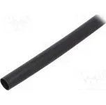 Teplem smrštitelná trubička 9,5mm černá Pr.po smrštění 3mm