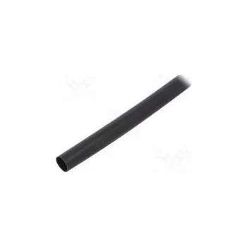 Teplem smrštitelná trubička 9,5mm černá Pr.po smrštění 3mm