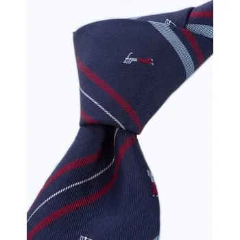 Kravata ELSNER Kravata JEDWAB ŻAKARD A0016 Tmavomodrá OS