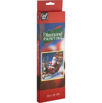 Diamantové malování CRAFT ID Diamantové malování Santa 30 x 30 cm