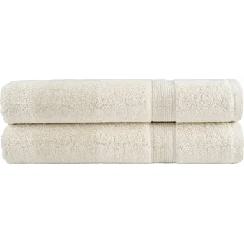 Utěrka Premium ručníky SOLUND 2 ks krémové 80 x 200 cm 600 g/m² IM_137482