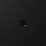 POLYSAN TRENECA vanička z litého mramoru s možností úpravy rozměru, 90x90cm, černá mat