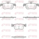 Sada brzdových destiček, kotoučová brzda REMSA 1551.28