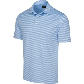 Pánské golfové polo triko GREGNORMAN PROTEK ML75 STRIPE POLO 2XL Modrá